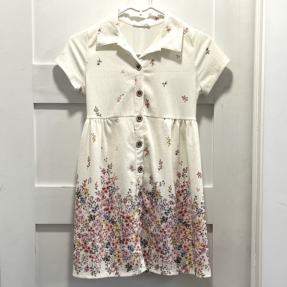 Floral dress, kids size 10/12